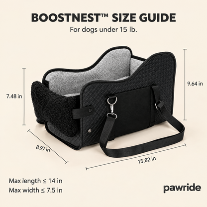 BoostNest™ — Dog Car Booster Seat