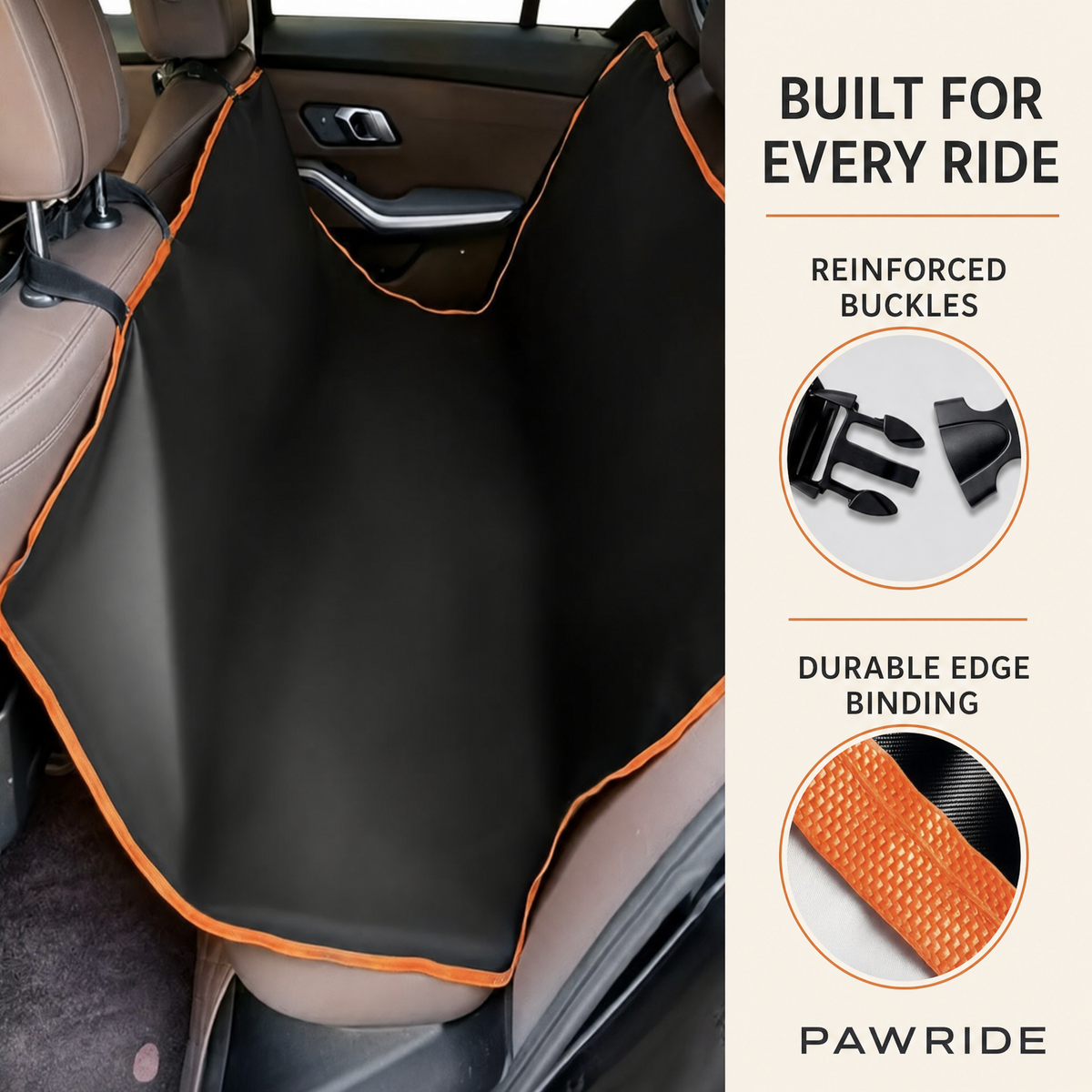 RoadGuard™ – Full-Cover Dog Car Hammock