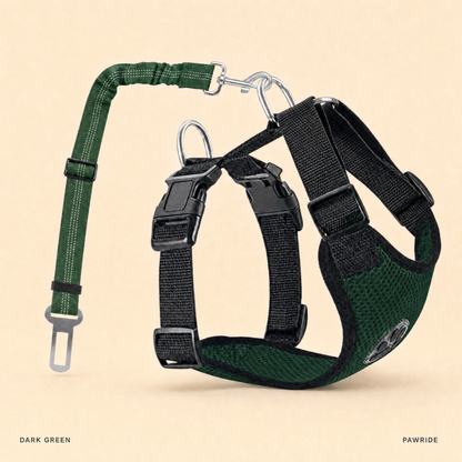 SafeRide™ - 2-in-1 Dog Car Harness & Seat Belt